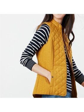 Main pic Joules Minx Quilted Vest Golden Caramel size 14